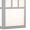Vaxcel Mission Stainless Steel 1 Light Rectangle Outdoor Wall Lantern White Glass OW14673ST - alternate 4